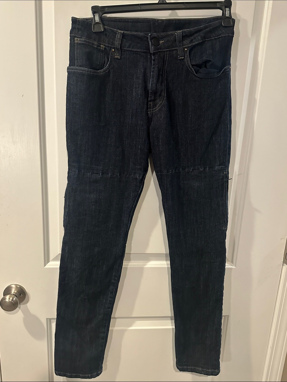 Men's Dainese cycle denim regular Tex pants Straight Jeans in Deep Indigo